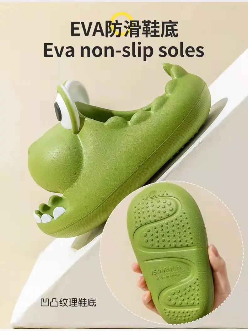 meninas, Eva Slides macios, Sapatos de dinossauro