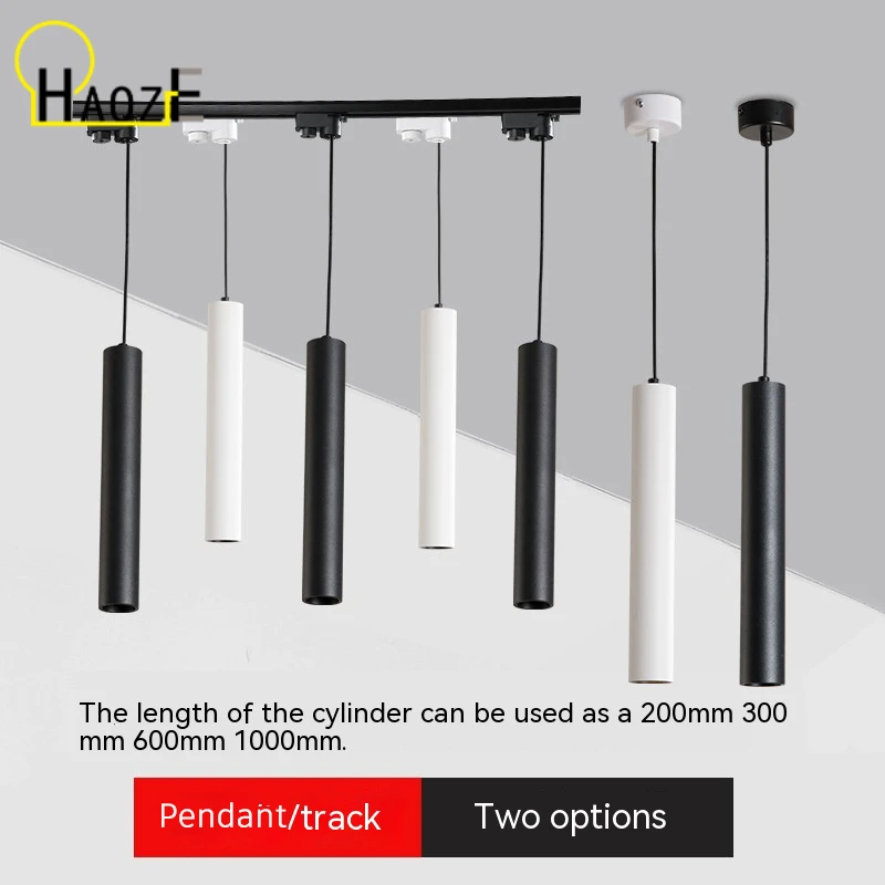 

Haoze Modern Lights Lighting Track Led Light Dimmable 5W Long Tube Point Light Track Ceiling Pendant Home Store Pendant Light