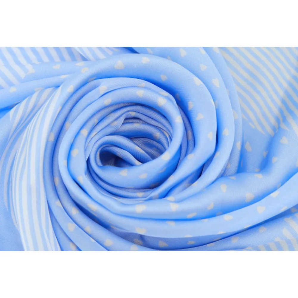 Frühling und Herbst Dekoration Gedruckt 70cm Kleine Quadratische Handtuch Simulation Blau Welle Dot Vielseitig Professionelle Tragen mit_voghion.com