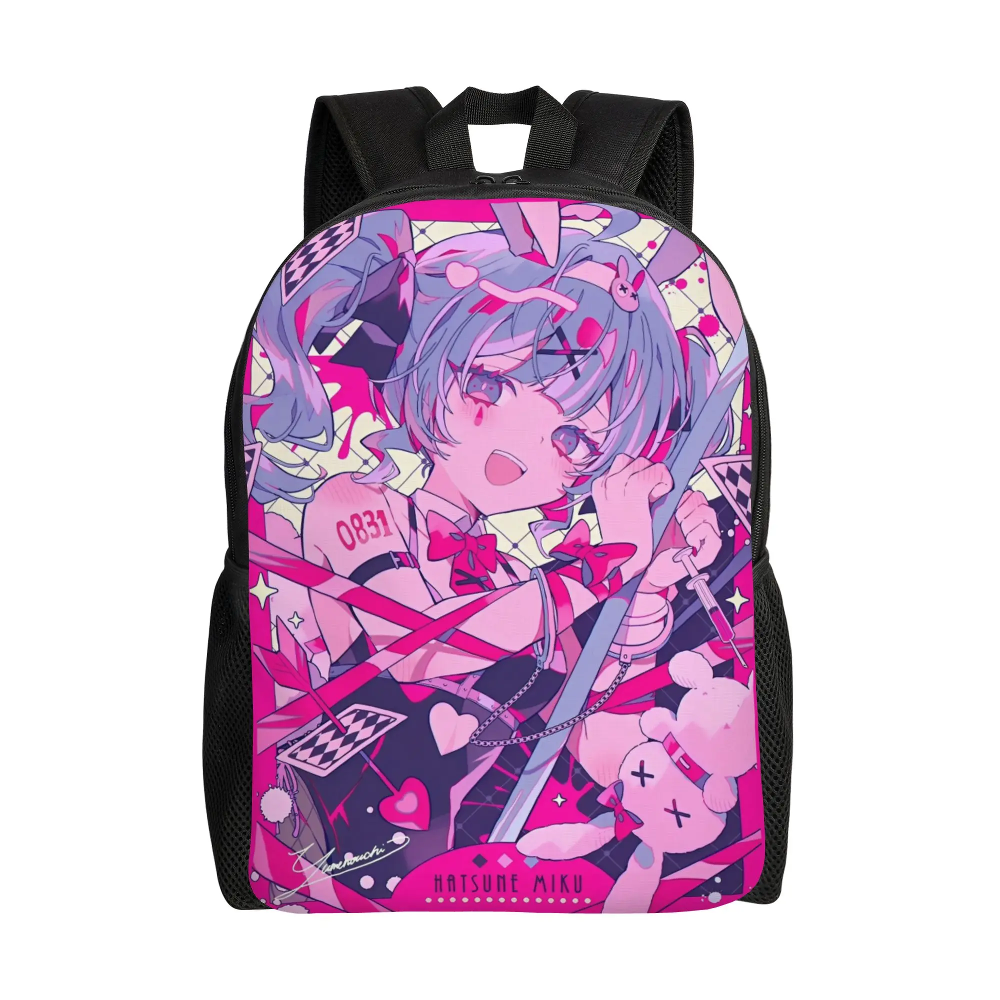 Stylish Unisex Hatsune Miku Backpack - Fashionable and Durable Daypack