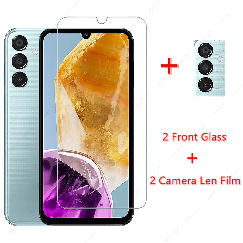 

Закаленное стекло для Samsung Galaxy M15, стекло для Samsung Galaxy M15, пленка для камеры, Len, Защита экрана для Samsung Galaxy M15, 5G