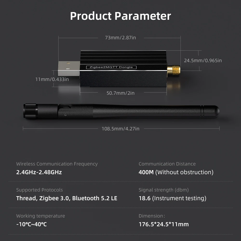 Zigbee 3.0 USB Gateway Dongle 6