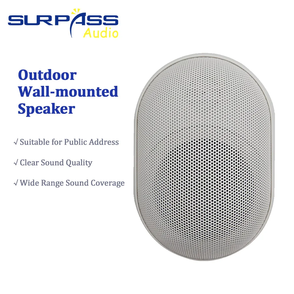 Waterproof IP55 Wall Mount Speaker 15W Public Address PA System Outdoor Stereo Loudspeaker for Home Theater Shops Hotel Rooms