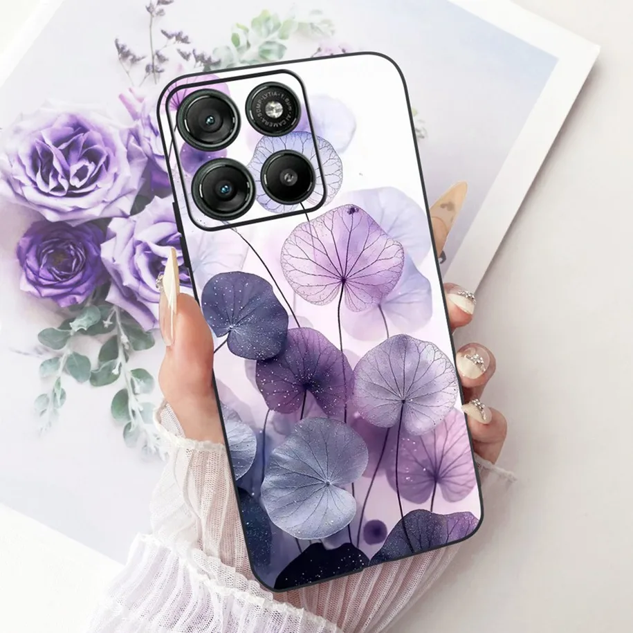 Floral Soft Silicone Bumper Case for Motorola Moto G Series