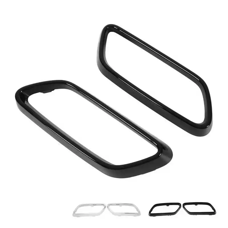 Exhaust Tip Cover Trims Bezel Replacement for C‑Class W206 06 AMG Line Onwards Electroplating