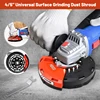 HERZO 5inch Angle Grinder with Dust Shroud 2pcs Grinding Kit DIY Dustless Tools 2