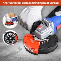 HERZO 5inch Angle Grinder with Dust Shroud 2pcs Grinding Kit DIY Dustless Tools 2