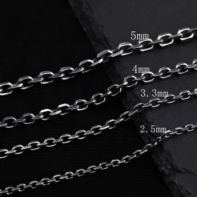 Necklace Pendant Pure 925 Sterling Silver Men Two Styles Old And Glossy High End Fashion Jewelry 2022 New Dropshipping Center N7 3