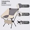 Portable Folding Chair Oxford Fabric Chair Strong Load-bearing Capacity Camping Beach Fishing Backrest Chairs Outdoor Furniture 2