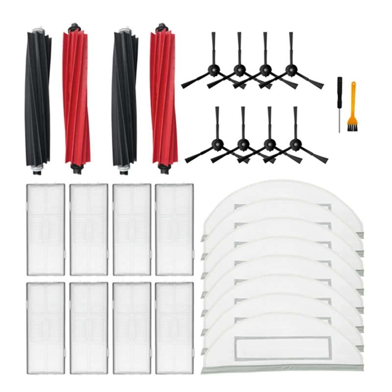 

For Roborock S8 Pro Ultra S8 S8+ Accessories Main Side Brush Filter Mop Dust Bag Robot Vacuum Cleaner Spare Parts