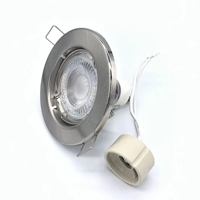 High Quality MR16 GU10 Bulb Holder Recessed LED Spotlights Frame Adjustable Ceiling Light Led Holders Cutout 45mm
