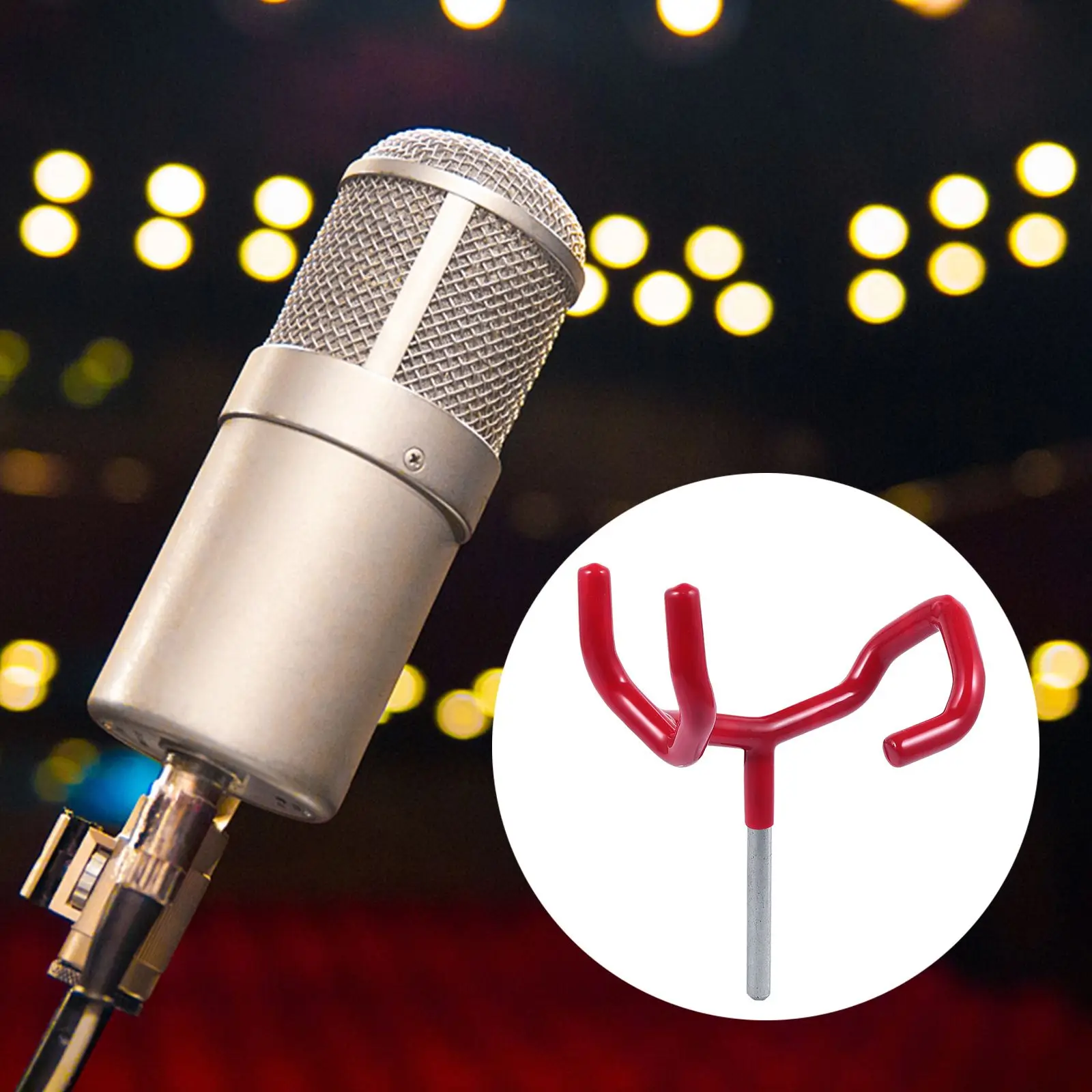 Microphone Boom Pole Holder Recording Mic Support Holder Mic Cantilever Bracket Fixing Clip Audio Boom Cradle Mount Stand 1pc
