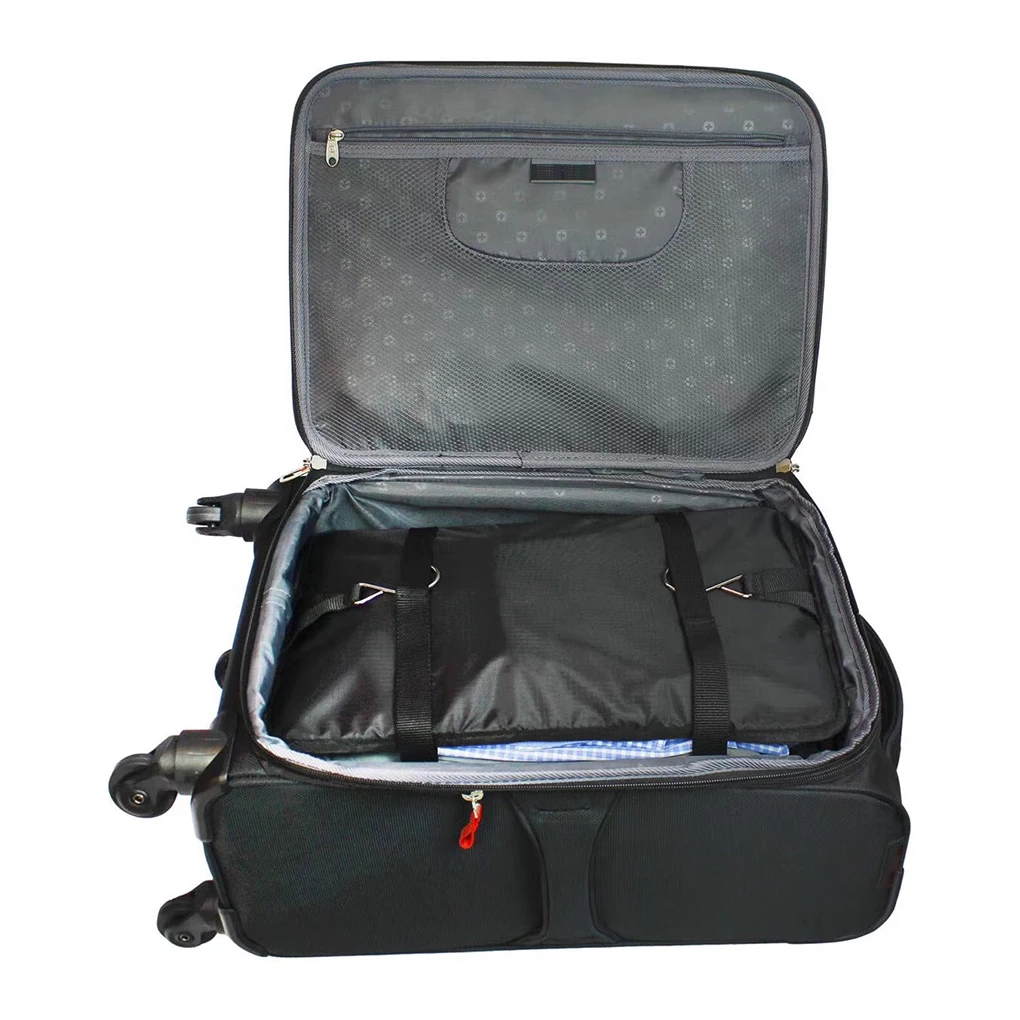 Outdoor Storage Mesh Bag Foldable 3 Layers Door 2 Hooks Zipper Pocket Hanging Picnic Barbecue Travel Camping Towel Package