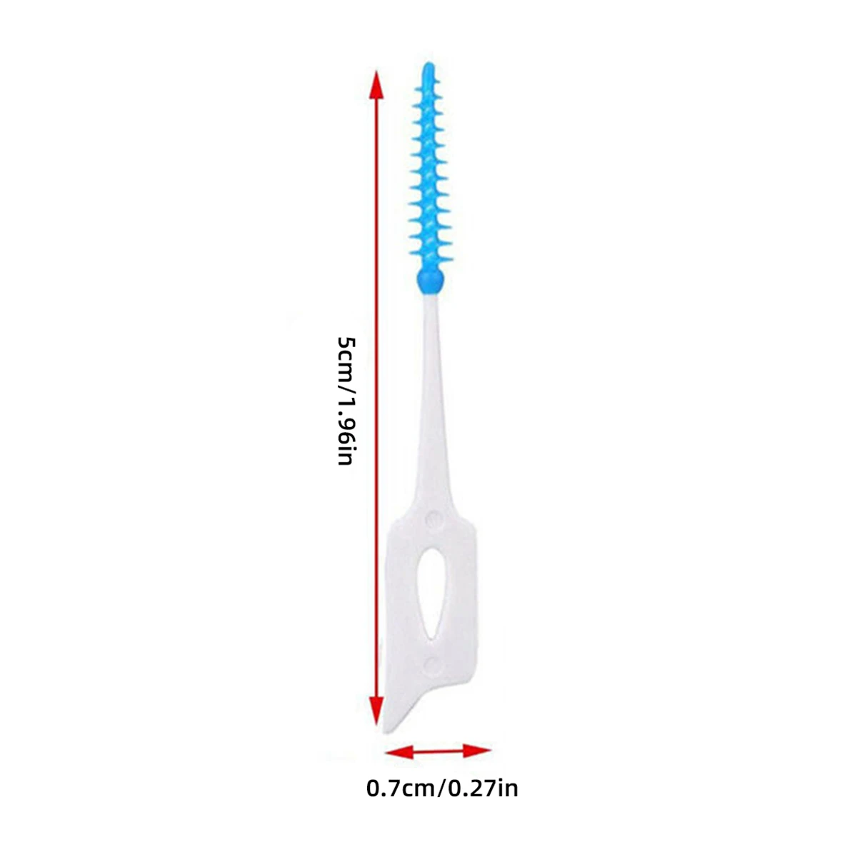 치간 칫솔질 간격 플라스틱 이쑤시개, 치실 스틱, 치아 청소, 색상 무작위 배송, 40 개