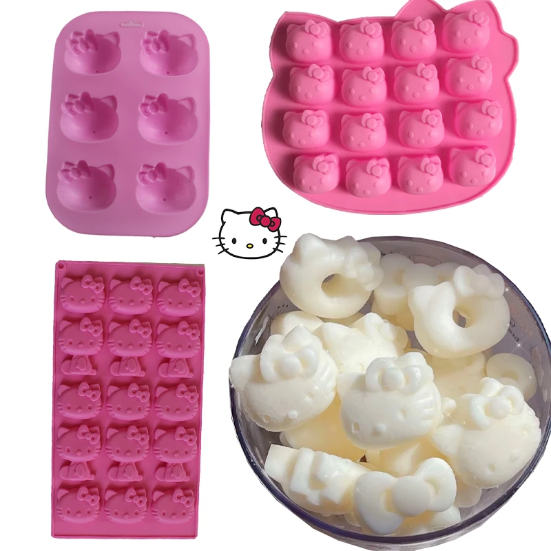 Hello Kitty Silicone Ice Cream Mold Diy Cake Mold For Soap Chocolates
