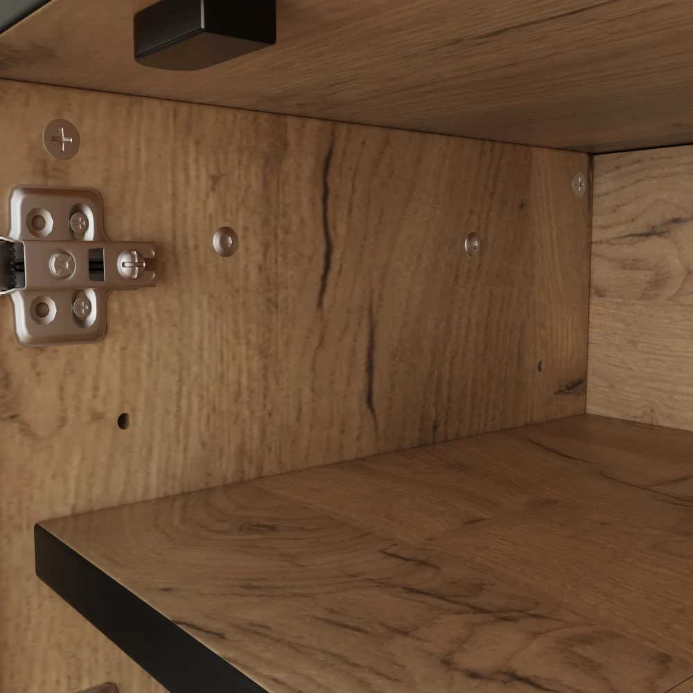160 x 36,5 x 45 cm TV-Schrank mit 4 Fächern und 7 Stützbeinen, modernes minimalistisches Design, TV-Ständer, geeignet für 65-Zoll-Fernseher – Detail 18