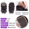 12A Water Wave Bundles With Lace Closure 3Pcs Human Remy Hair Bundle 4x4 5x5 HD Transparent Lace Closure Bundles Natural Color 4