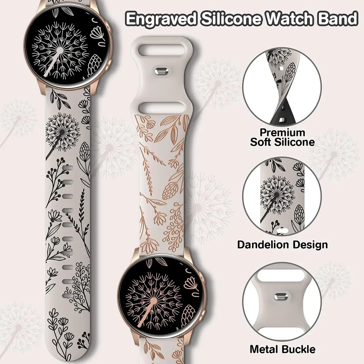 Two-Tone Silicone Engraved Sport Wristband