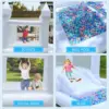 Kids 9x9x7ft Soft Play White Bounce House With Slide Ball Pit Party Customization Inflatable Mini Bouncy Castle With Blower 6