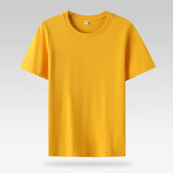 Women 100% Cotton T Shirts.Casual Female Regular Fit Soft Tees Short Sleeve Summer Tops.Yellow Pink Green White 1