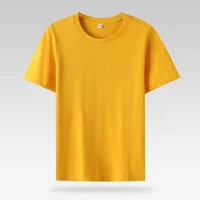 Women 100% Cotton T Shirts.Casual Female Regular Fit Soft Tees Short Sleeve Summer Tops.Yellow Pink Green White 1