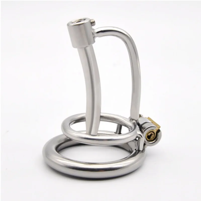 Stianless Steel Chastity Cage with Urethral Plug Penis Cuckold Fetish Bondage Sex Toy for Men Erotic Femboy Women's Panties 18+