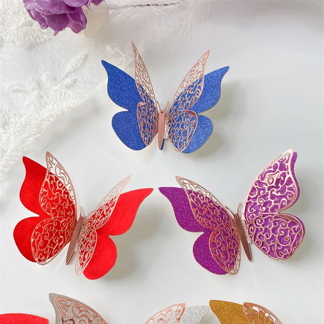 Butterfly Cardboard Decoration, 3d Butterflies Wall Sticker