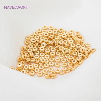 18k Gold Plated Spacer Beads Beads For Beading Jewelry Fittings,For Bracelet Making,DIY Jewellery Making Supplies Wholesale 1
