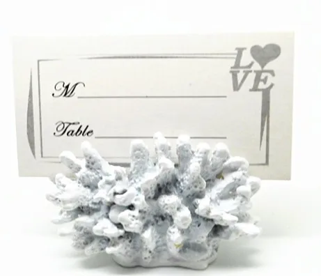 6pcs/Lot Wedding Souvenir Seas Coral Beach Theme Place Card Holders table Decoration