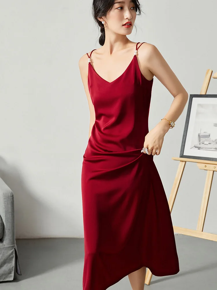 Elegant dresses for women long summer dress sleeveless suspenders sexy