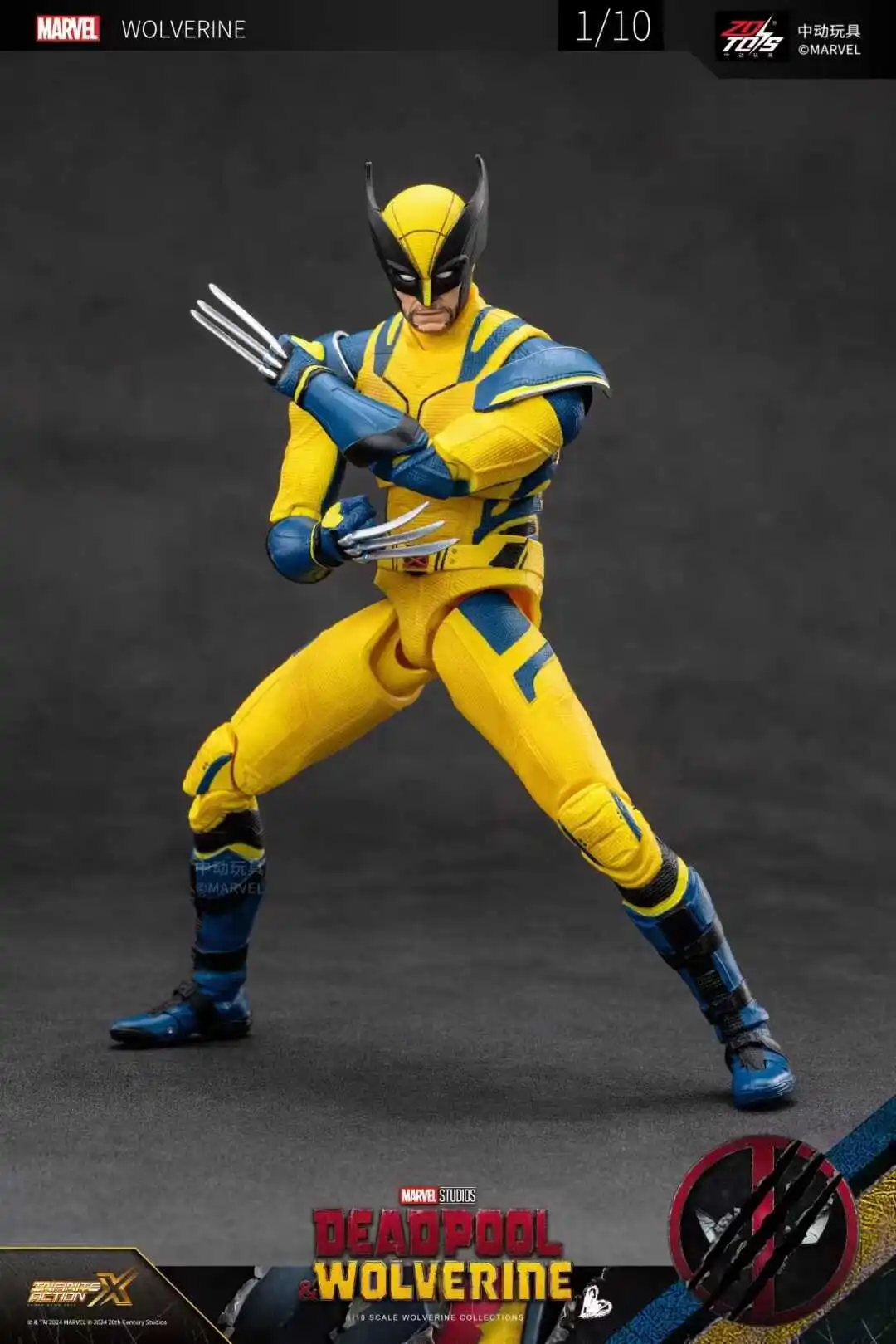 zd toys デッドプール ウルヴァリン フィギュアセット marvel ZD Toys デッドプール & ウルヴァリン アクションフィギュア