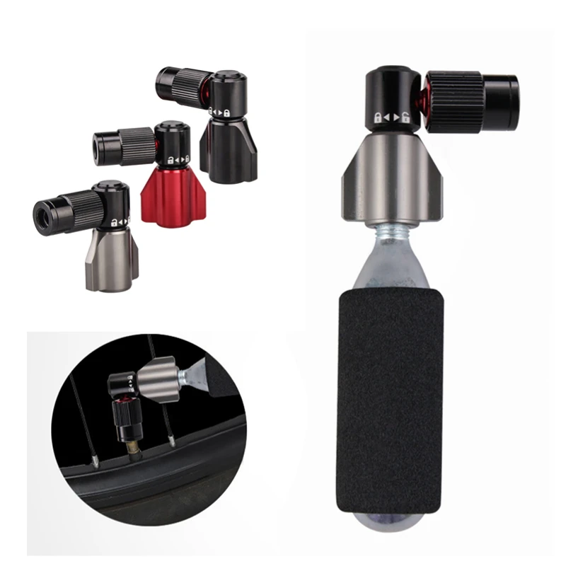 

Mini CO2 Pump for Bicycle Portable Bicycle Tire Inflator MTB Road Bike Aluminum Alloy Automatic Pump Bicycle accessoriesdropship