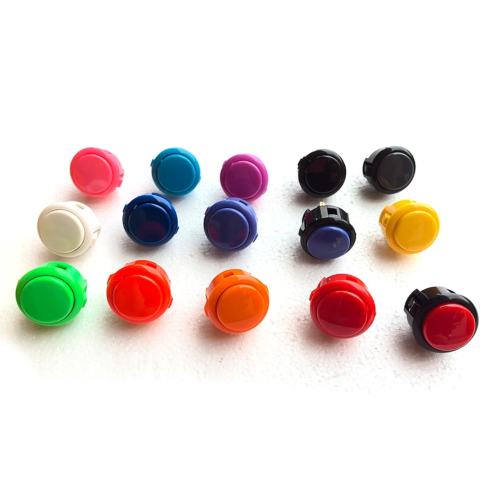 일본 원래 SANWA 푸시 버튼 OBSF 30mm 24mm 코인 네오 지오 보드 박스 아케이드 게임 기계 Hitbox 컨트롤러 조이스틱  DIY 부품