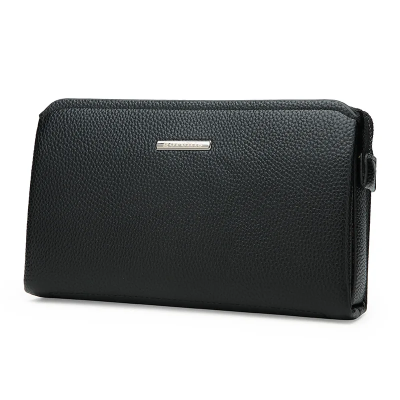 Mens clutch bag leather business bag PASSWORD LOCK hand bag wallet purse  for men