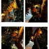 Solar Courtyard Miner Rabbit Squirrel Light Wall Garden Outside Garden Landscape Climbing Tree Hanging Sculpture Decoration 4