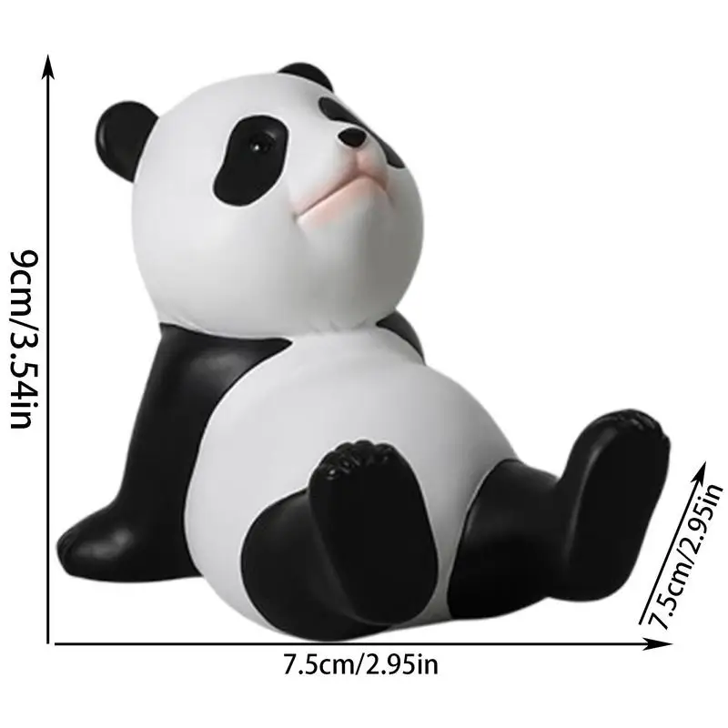 Panda Phone Holder Cartoon Panda Shape Phone Stand for Desk Non Slip Stable Multifunctional Decorative Panda Desk Accessories