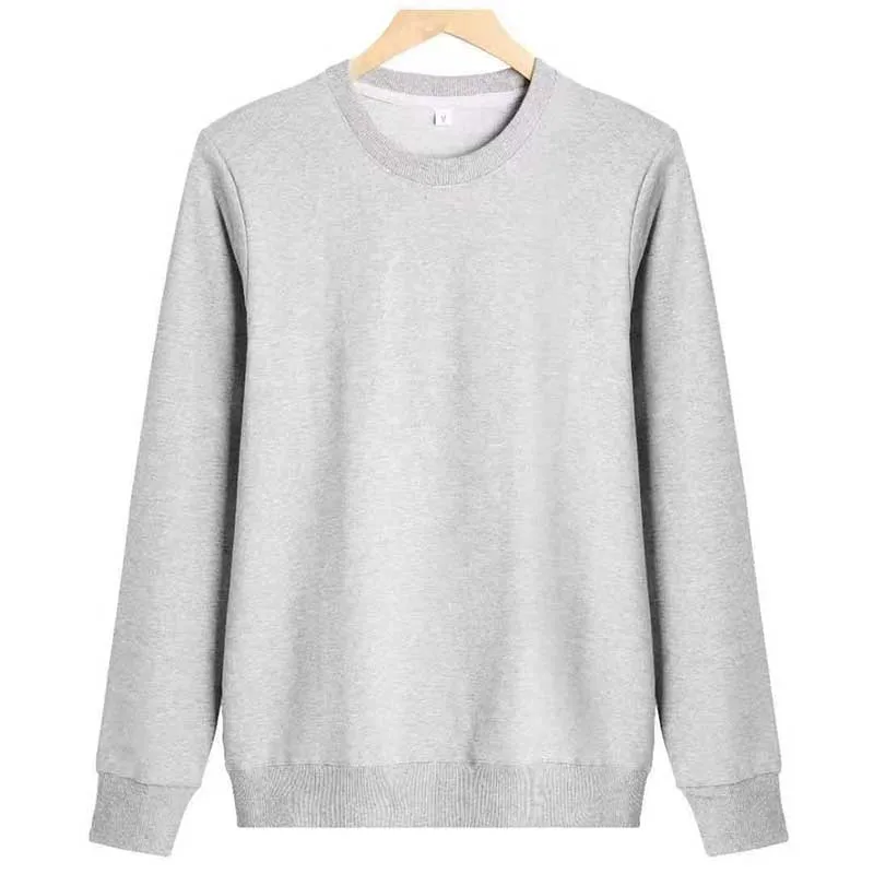 Fashion O-Neck All-match Solid Color Sweatshirts Mens Clothing 2023 Autumn Winter Loose Korean Pullovers Casual Sweatshirts