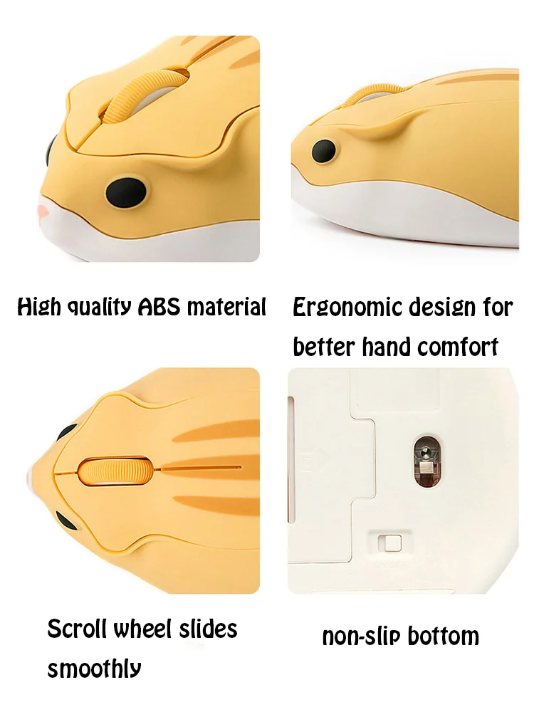 cool computer mouse CHYI Cute 2.4G Wireless Optical Mouse USB Ergonomic Mini Office Mouse Hamster Cartoon Design Gamer Mice For Computer Laptop PCCHYI Cute 2.4G Wireless Mouse USB Receiver Ergonomic Mini Gaming Mouse Hamster Design Gamer Mice For Computer Laptop Macbook PC small computer mouse