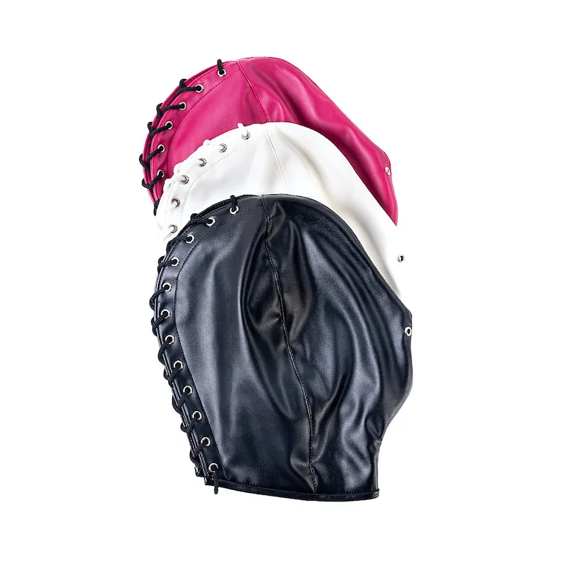 Leather Full Face Mask for Party Cosplay and Halloween