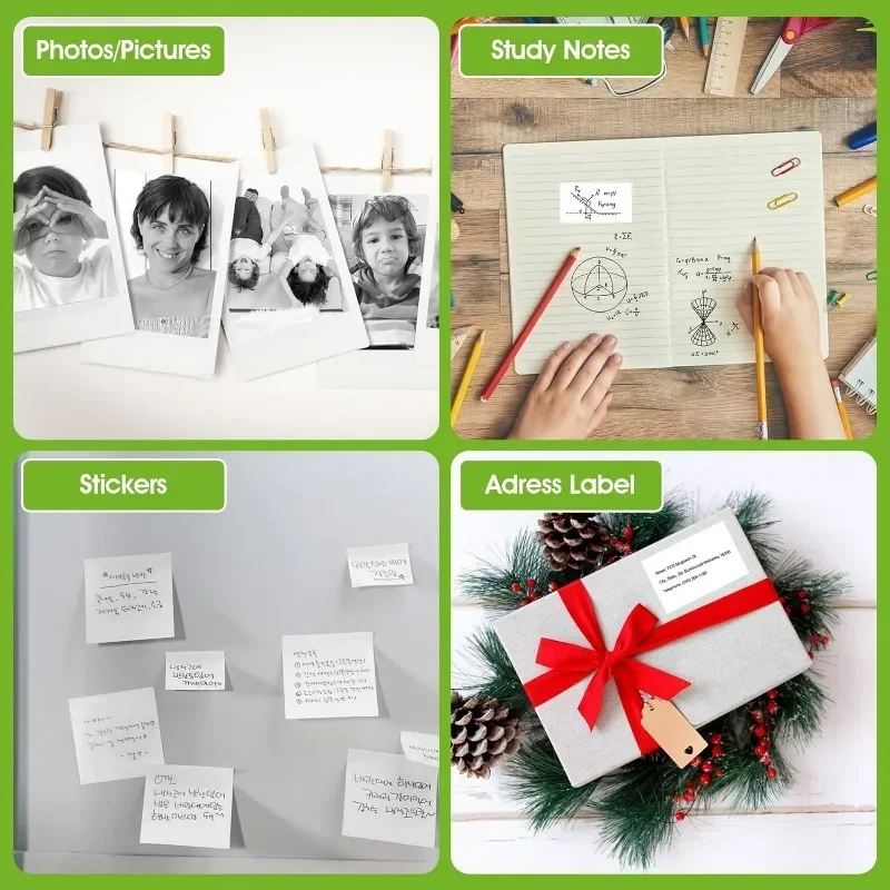 Thermal Sticker Paper for Sticker Printer: Sticky and Enhanced Photo Printing, for DIY, Journal and Study Notes|3 Rolls|57mm