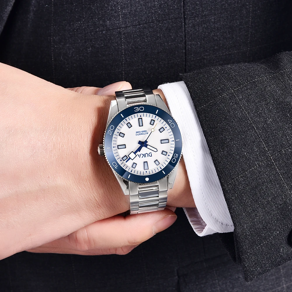 DUKE 2023  Mens Mechanical Watches Automatic Watch For Men Sapphire Mirror Waterproof Luminous Sports Luxury Clock Reloj Hombre
