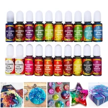 

10ml Art Resin Pigment Ink Alcohol Liquid Colorant Dye Ink Diffusion for UV Epoxy Resin DIY Jewelry Making Accessories