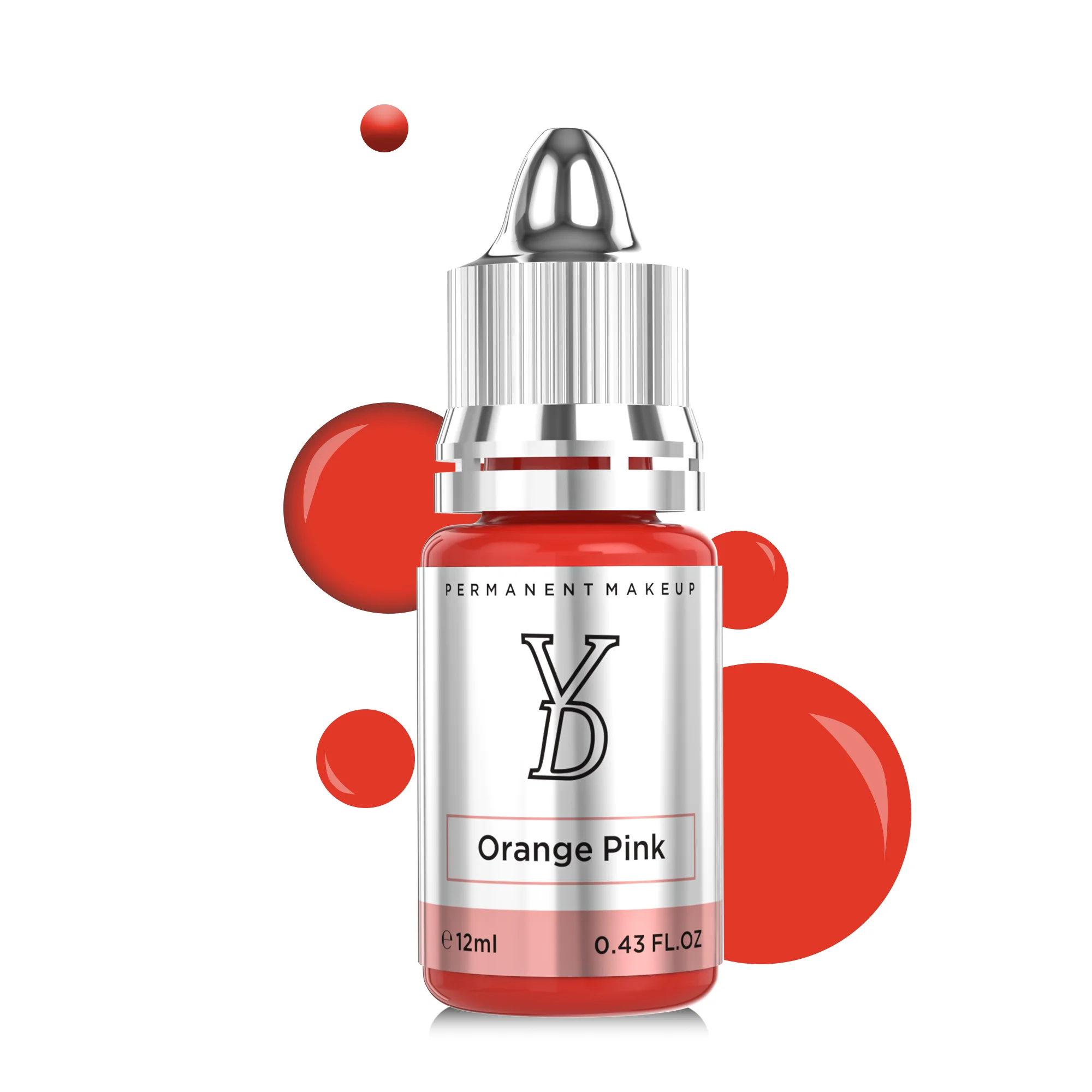 YDPMU Professional Lips Pigment Orange Pink 12ML/bottle Safe Waterproof Body Art Tattoo Pigment Permanent Makeup Tattoo Supplies