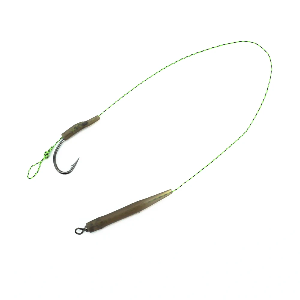 Hirisi Carp Fishing Ready Made Hook Link Tied Rigs Terminal Tackle TS114 Fishing Accessories 6pcs