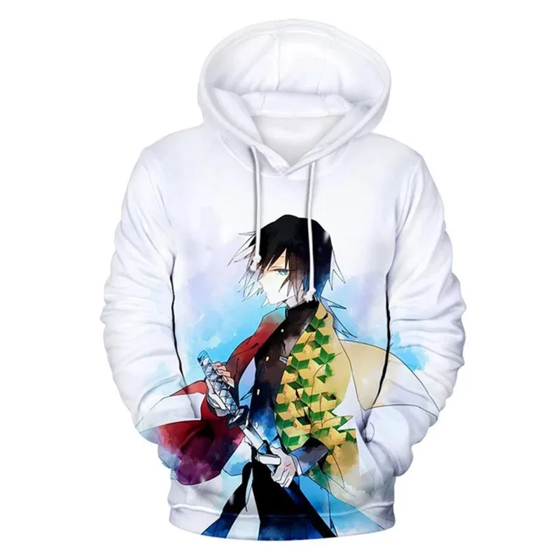 Anime Demon Slayer Hoodies Kamado Nezuko 3D Print Men Women Plus Size Pullover Hooded Sweatshirts Streetwear Tops Clothing