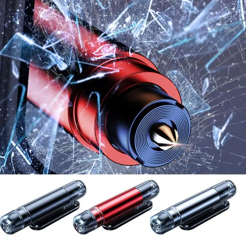 

Auto Emergency Glass Window Breaker Alloy Car Safety Hammer Seatbelt Cutter Life Saving Escape Emergency Tool For Underwater Use