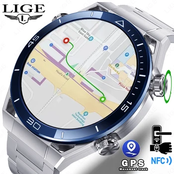 6800-83c364.jpg For IOS Android NFC Smart Watch Men GPS Tracker AMOLED 454*454 HD Screen Heart Rate ECG+PPG Bluetooth Call Smartwatches 2024 New