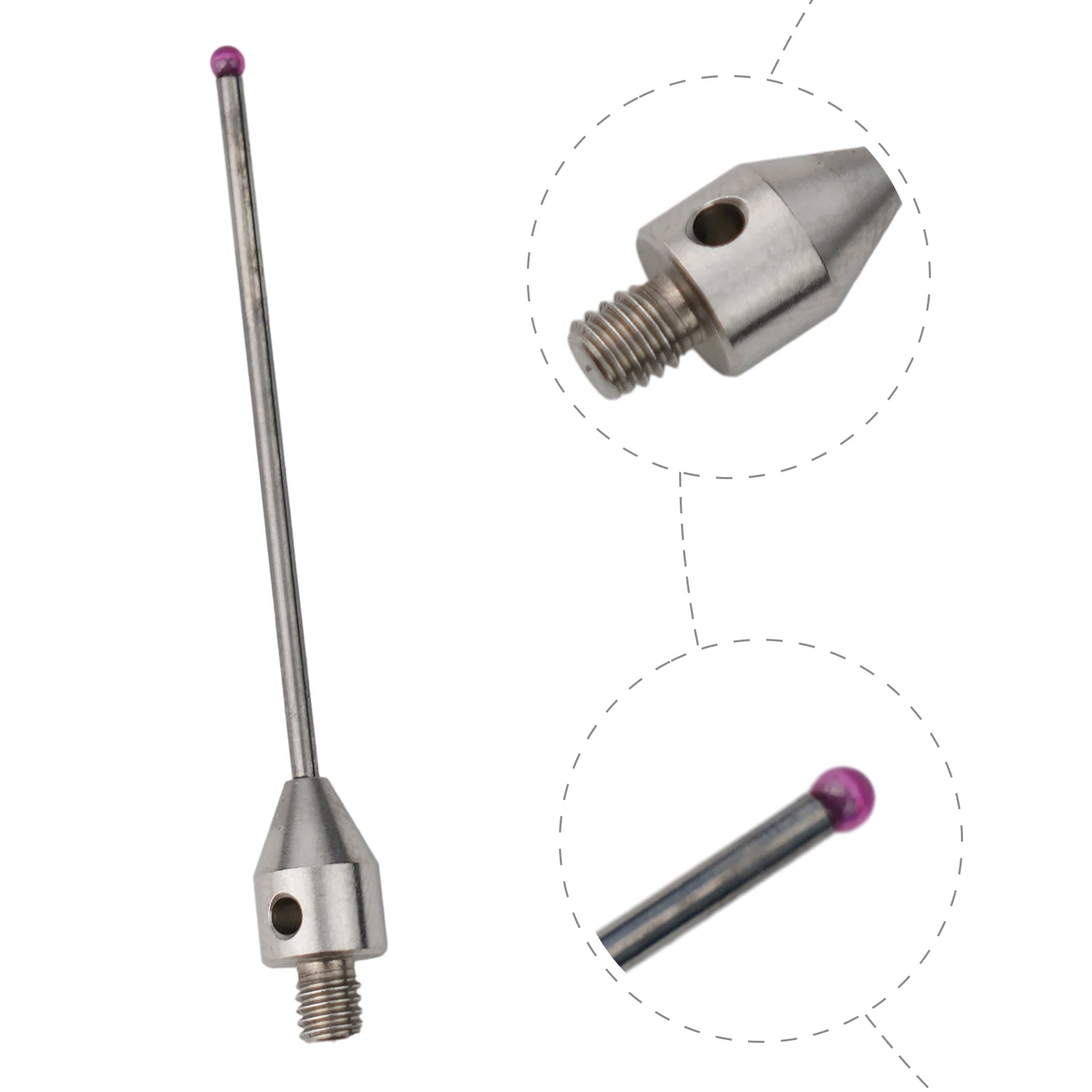 

Длинный сенсорный Стилус Styli, стилус Styli, резьба 2 мм, Вольфрамовая сталь, 1 шт., аксессуары, шарик 50 мм, Длина CMM
