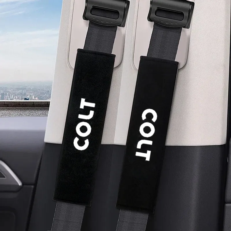 

2Pcs Car Seat Belt Covers Safety Belt Shoulder Protection Auto Soft Seat Belt Covers for COLT Car Interior Accessories