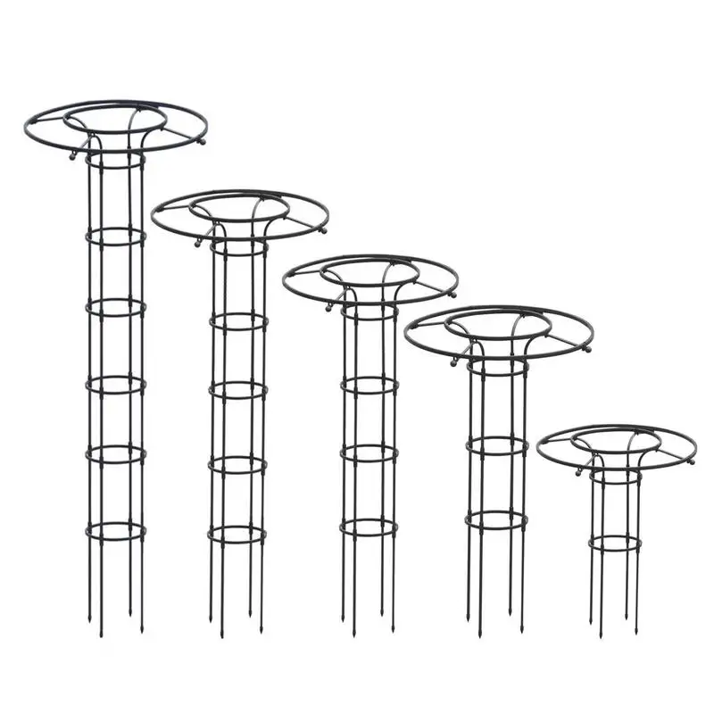 

Vertical Metal Garden Plants Climbing Trellis Shelf Flower Tomato Support Rack For Vines Tomatoes Peas Climbing Pole